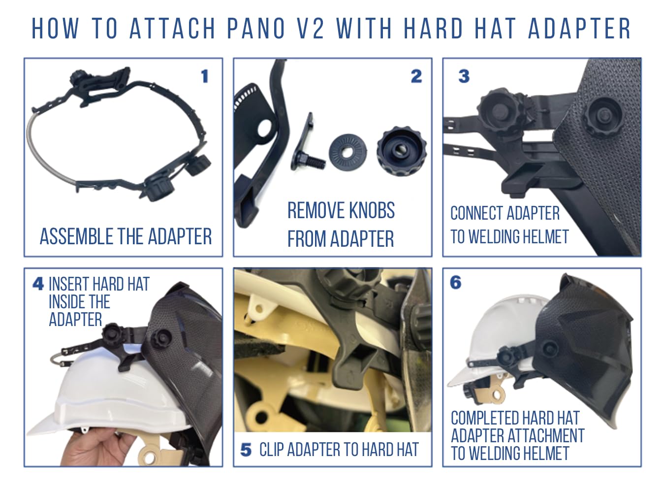 Blue Demon BDWH-TRUEVIEW-HHADAPTER Welding Hood, Black - Image 4