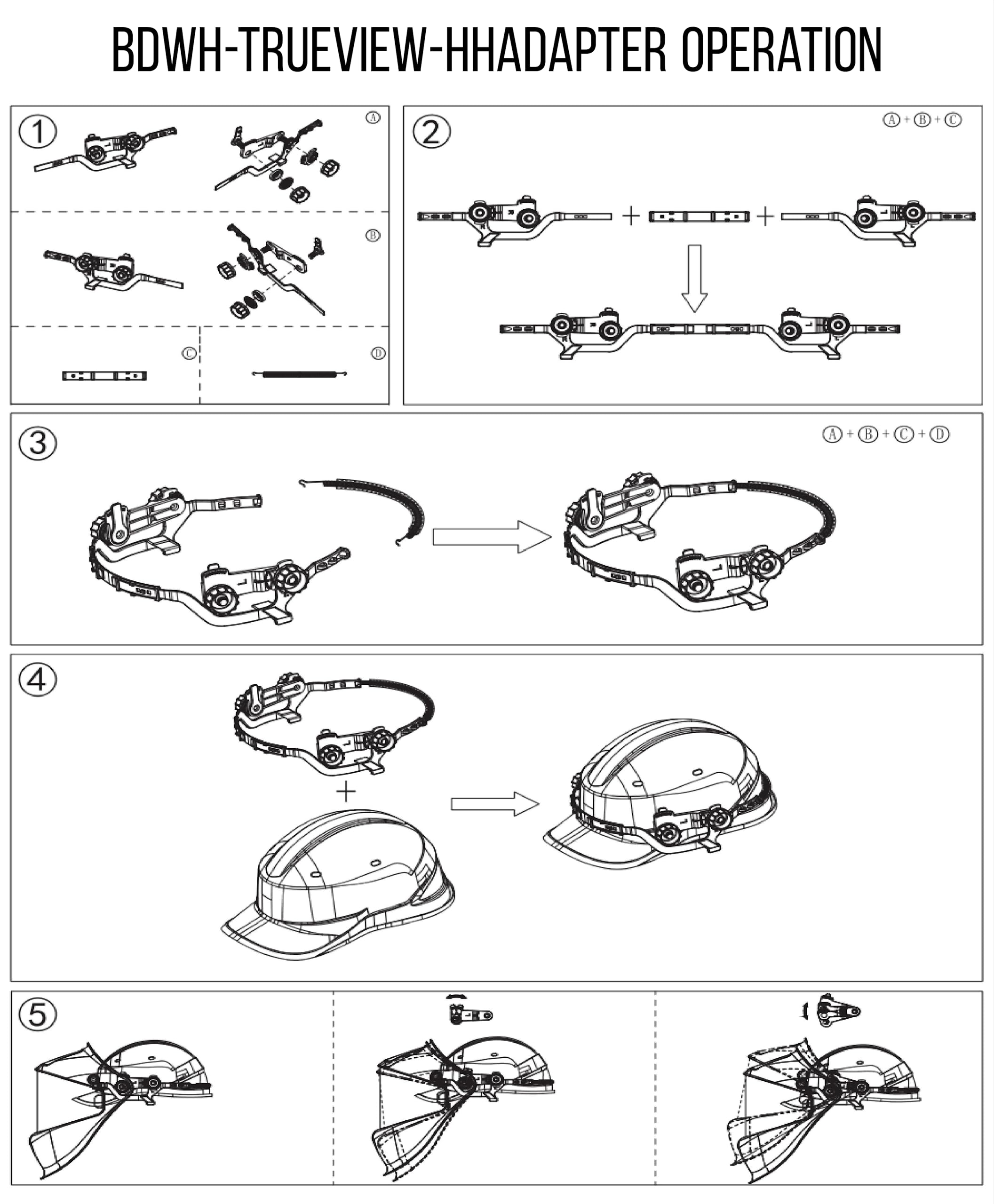 Blue Demon BDWH-TRUEVIEW-HHADAPTER Welding Hood, Black - Image 5