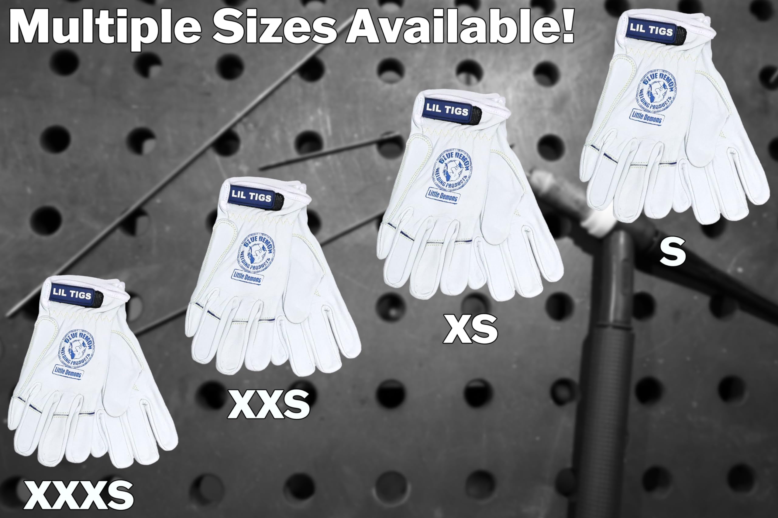 Blue Demon Little Demons LIL TIGS Kids Welding Gloves - Image 5