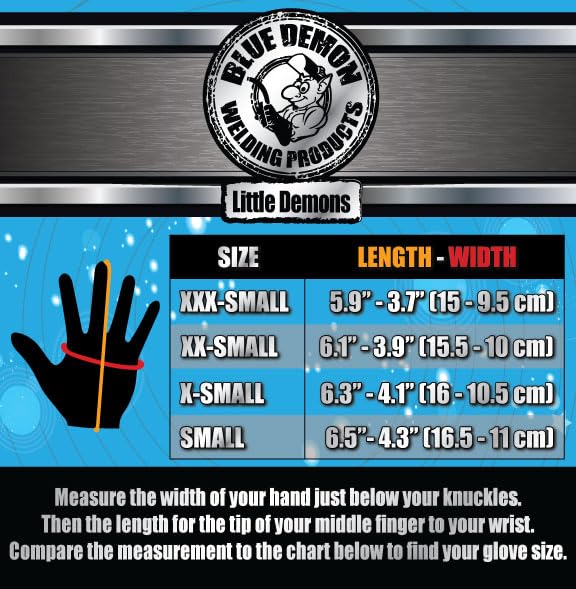 Blue Demon Little Demons LIL TIGS Kids Welding Gloves - Image 6