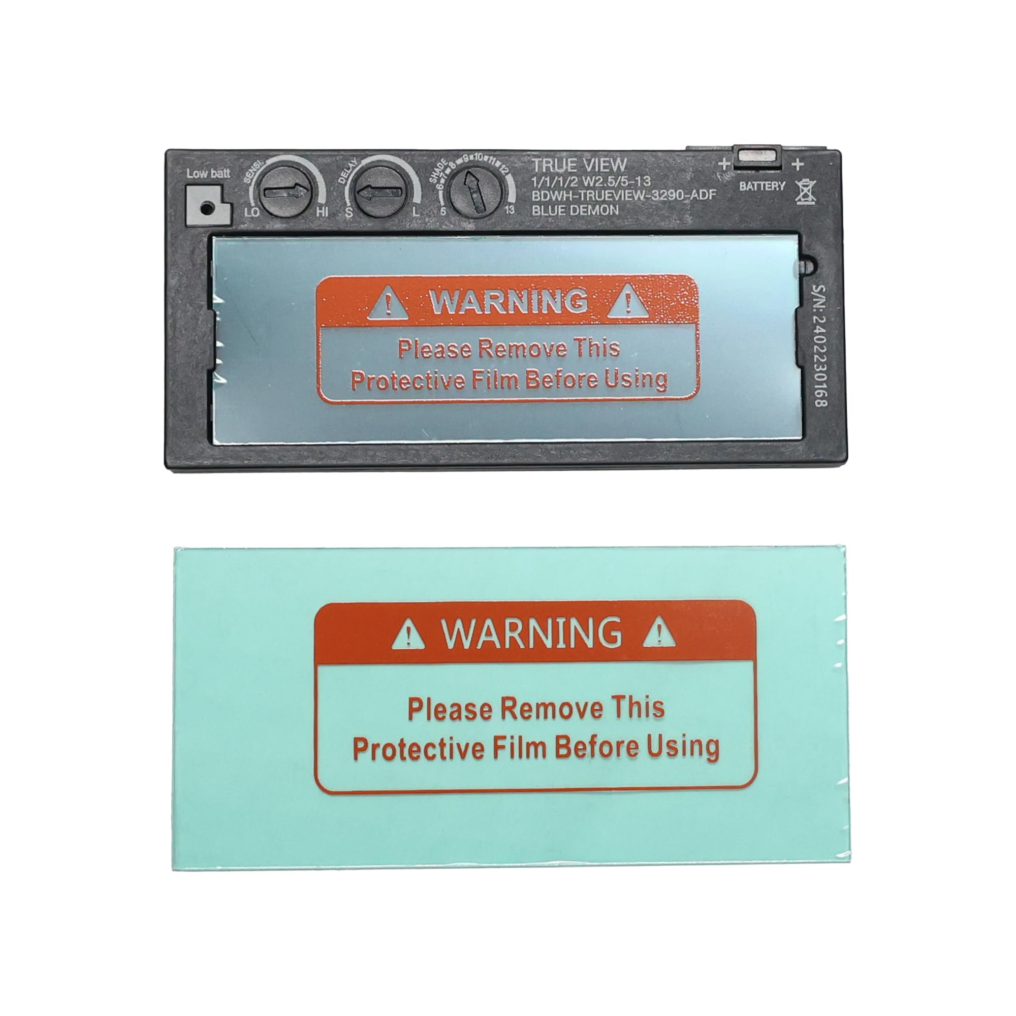 Blue Demon True View Realistic Color Auto Darkening Variable Shade Drop In Solar Powered Rechargeable Welding Hood Filter for 2 x 4.25 Inch Hoods - Image 3