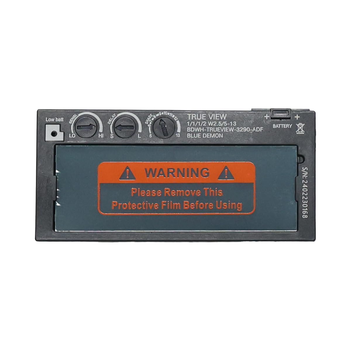 Blue Demon True View Realistic Color Auto Darkening Variable Shade Drop In Solar Powered Rechargeable Welding Hood Filter for 2 x 4.25 Inch Hoods - Image 5