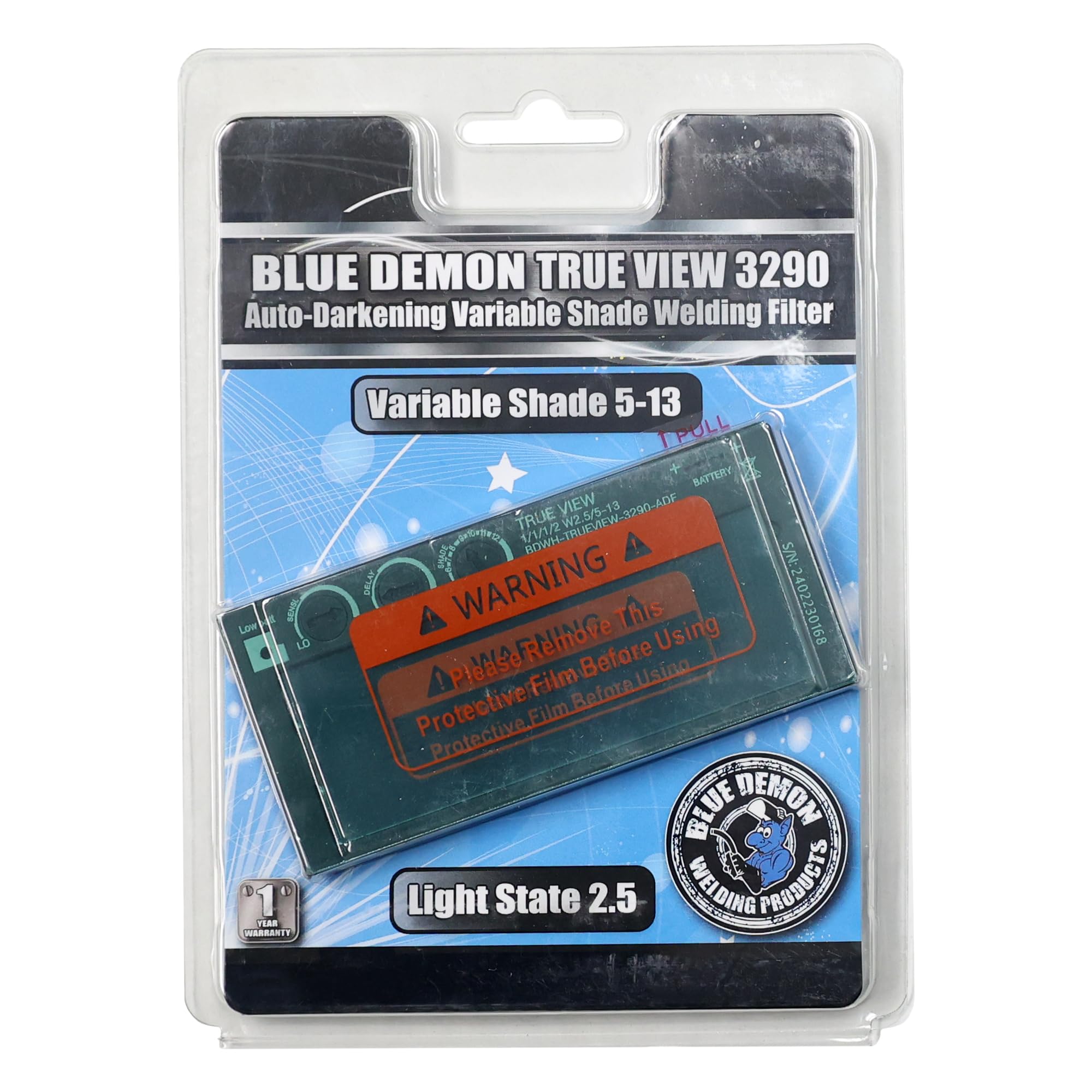 Blue Demon True View Realistic Color Auto Darkening Variable Shade Drop In Solar Powered Rechargeable Welding Hood Filter for 2 x 4.25 Inch Hoods - Image 6